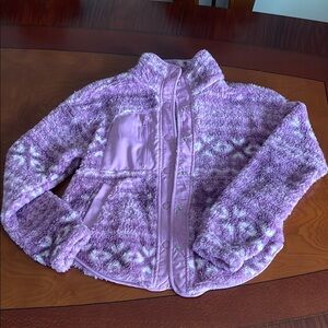 Hippie Rose Purple Plush Puffer Coat